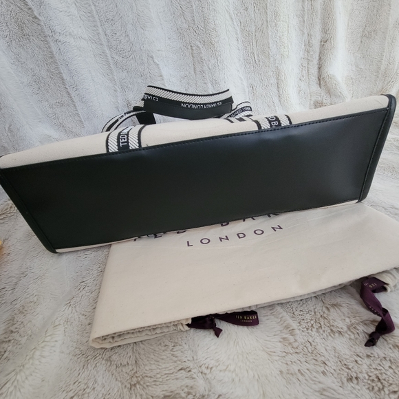 NEW Ted Baker Large Beige Tote Bag - Picture 3 of 8